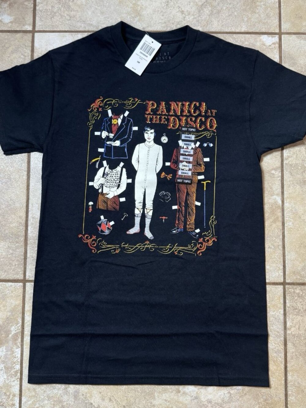 Panic! At The Disco Paper Doll T-Shirt SMALL New With Tags